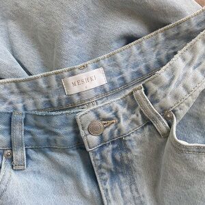 Meshki Roxy wide leg denim jeans size 9 mid blue like new
